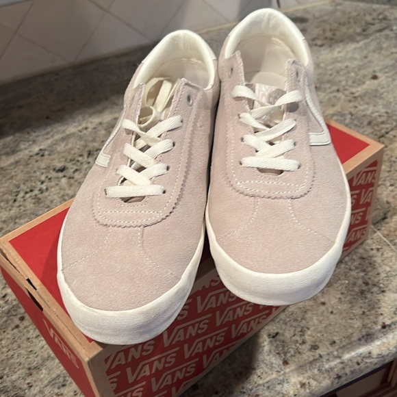 Vans Sport Low Suede Shoe FRENCH OAK/MARSHMALLOW Worn Once - Picture 10 of 10
